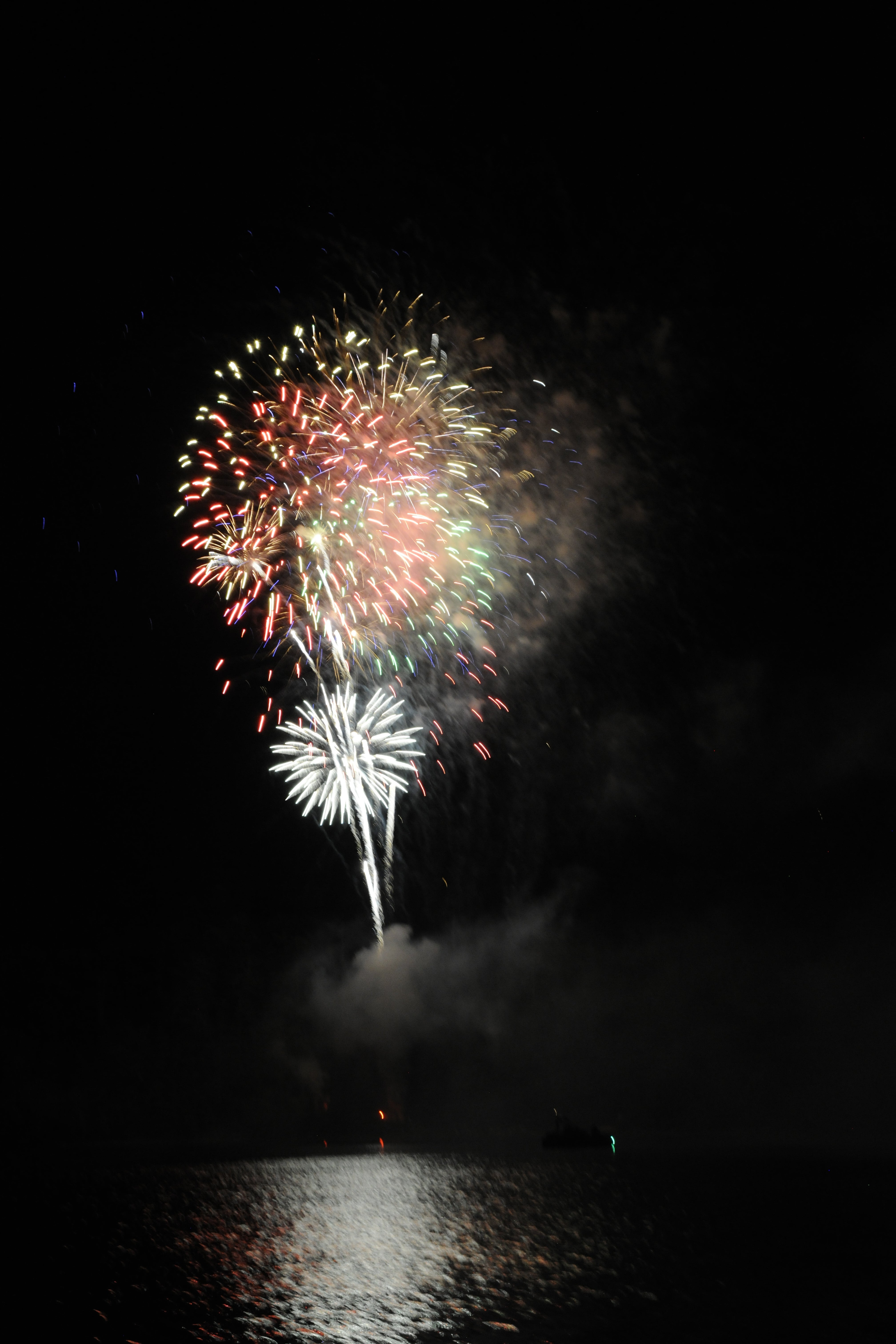 Fireworks over Otsego Lake Baseball Hall of Fame